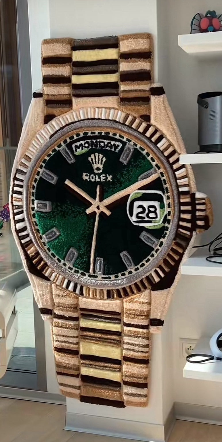 Custom Handmade Tufted Luxury Watch Rug