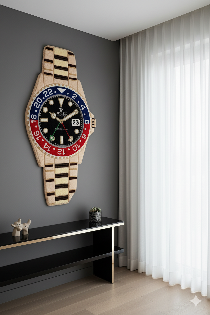 Custom Handmade Tufted Luxury Watch Rug