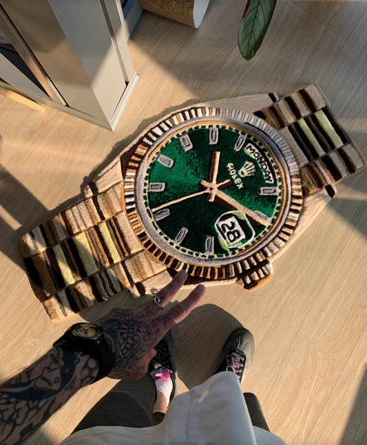 Custom Handmade Tufted Luxury Watch Rug